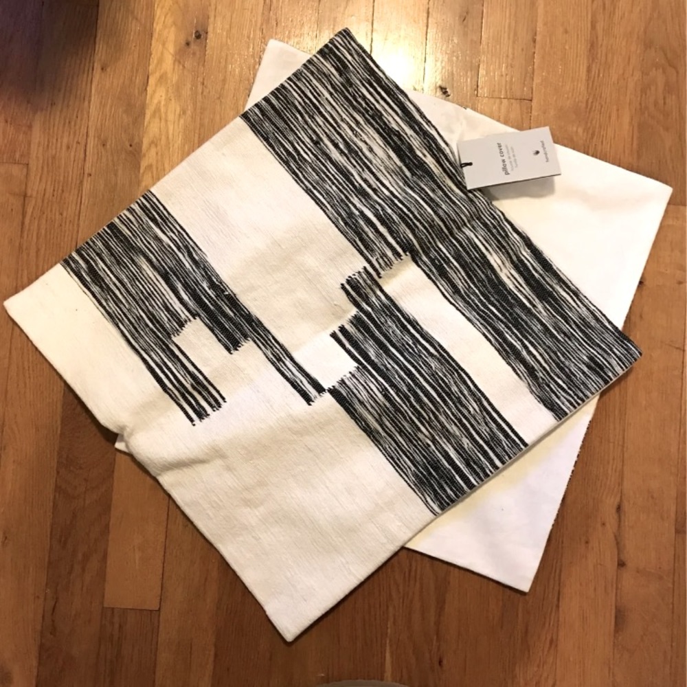 2 x West Elm pillow cover handcrafted